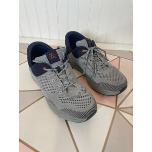 Zeba Handsfree Shoes Steel Onyx Gray Low Top Lace Up Mesh & Faux Leather Mens 11